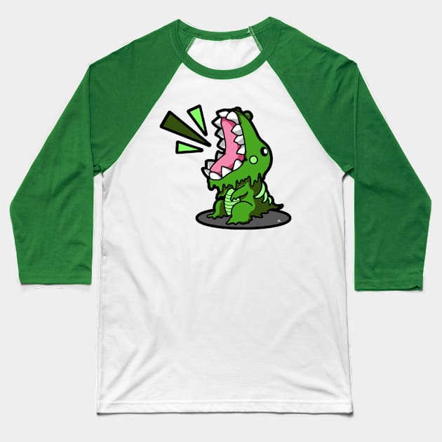 SM3GMASAURUS REX GREEN Baseball T-Shirt by KnavishApparel